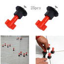 25Pcs/Set Level Wedges Tile Spacers For Flooring Wall Tile Leveling System