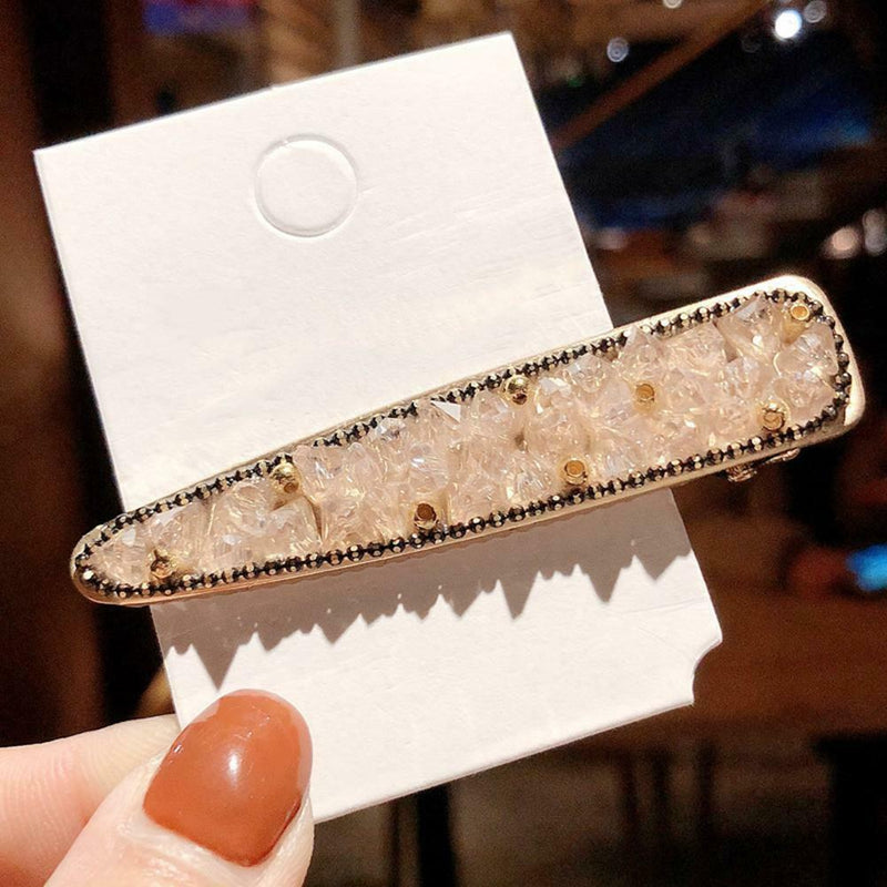 Korean Fringe Hairpins Women Crystal Bang Ponytail Duckbill Clips (Style 5) A