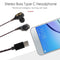 Stereo Bass Type C Headphone with Microphone Support Calling for Phones #JT1