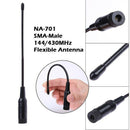 Dual-Band 144/430mhz SMA-Male Radio Flexible Antenna For Walkie Talkie For  V2X4
