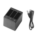 3 Slots Battery Charger Charging Storage Box for Gopro Hero 5 6 7 Sport Camera