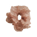 Women Chiffon Furry Ball Scrunchies Elastic Hair Bands Ponytail Holder - Pack of
