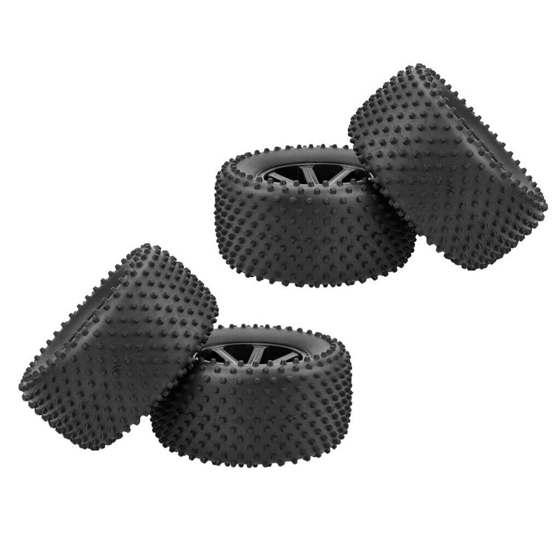 1:10 Buggy Car 4pcs Front&Rear Rubber Tires Tyre & Wheel Rims 12mm Hex for RC