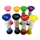 8 Pieces Sand Glass Hourglass Timer, Assorted Color