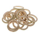 20x Unfinished Bamboo Flat Loop Circle Embellishment for DIY Craft 35-50mm