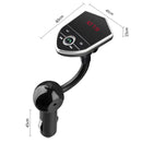 Car Bluetooth Hands-free FM Transmitter MP3 Music Player Dual USB Charger