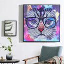 5D DIY Special-shaped Diamond Painting Animal Cross Stitch Kit (H086 Cat)