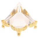 1Pc Feng Shui Egypt Egyptian Crystal Clear Pyramid Ornament Home DecoratiJBTEUS
