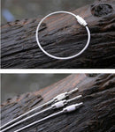 5 Wire Keychains Cable Key Ring Outdoor Hiking Survival Gear Stainless Steel AU