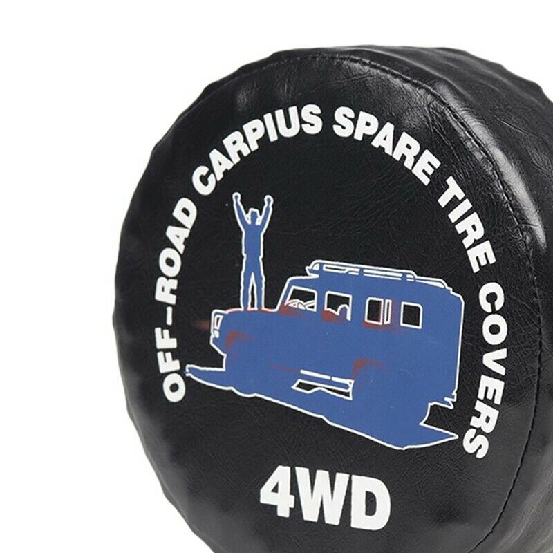 RC Car Decoration Spare Tire Cover for 1/10 TRX4 AXIAL SCX10 Leather Spare TE8W8