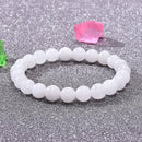 8mm Natural Selenite Handmade Mala Bracelet Spirituality Chakras Cuff Pray AU