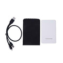 2.5in IDE Hard Disk Drive Enclosure USB 2.0 External HDD Case Box White