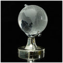Clear World Map Earth Round Globe Crystal Glass Paperweight Decoration For  P4E9