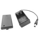 5x 9V 9-volt PP3 Battery Holder Box Case W/ Cover Switch DC Power 5.5*2.1mm