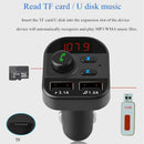 3X(805E Car Mp3 Bluetooth 5.0 Fm Player Card Fm Bluetooth Car Charger Car B
