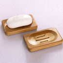 Natural Bamboo Wood Bathroom Shower Soap Tray Dish Storage Holders Plate T AHO