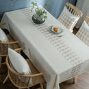 Coffee Table Tablecloth Fabric Cotton and Linen Smell Fresh Tablecloth Tabl Q2U6