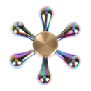 R188 +10 Steel Beads Dazzle Waterdrop fingertips Gyro Alloy Spinning Top