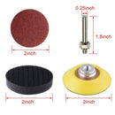 200Pcs 50mm 2 Inch Sander Disc Sanding Discs 80-3000 Grit Paper with 1Inch
