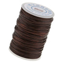 Flat Waxed Cord Sewing String Thread for Hand Leather Craft 1.2mm 70 Meters