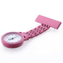 Nurse Watch Heart Rate Monitor Nurse Watch Quartz with Brooch Pink Sweet