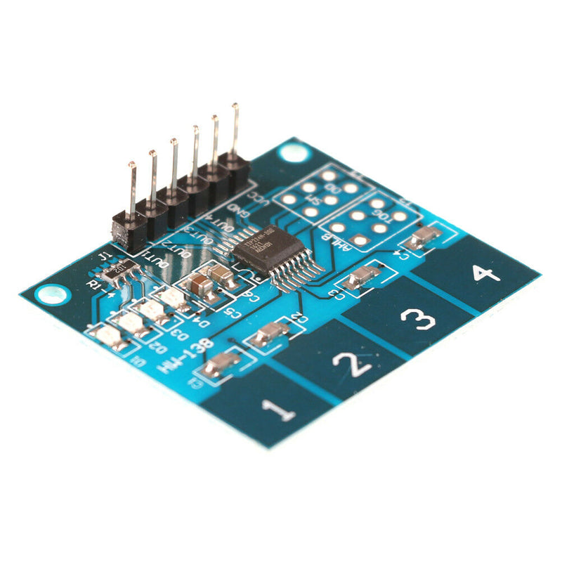 TTP224 4- Channel Digital Touch Sensor Module Capacitive Touch Switch Button  Kw