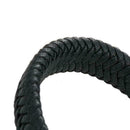 2019 Men Handmade Braided Leather Biker Bracelet Magnetic Buckle Cuff Bangl Y5I7