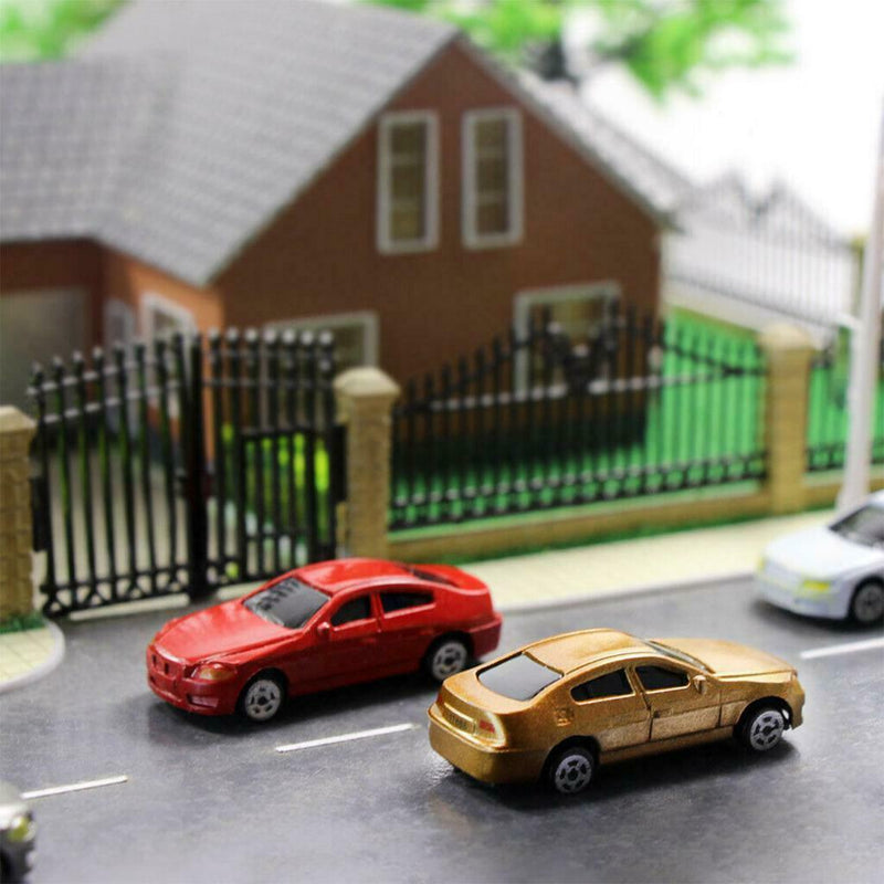 30Pcs HO Gauge Vehicle Car 1/87 Mini Street Parking Train Sand Table Diorama