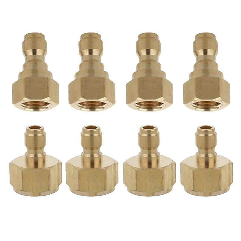 8Pcs Pressure Washer Adapter Female M22 X 1.5mm & Male M14 x 1.5mm Quick Connect
