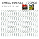 100Pcs Metal Body Shell Clips Buckles For 1/16 HSP Traxxas RC Car Truck Parts/