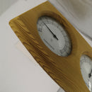 Modern Wooden Hygrothermograph - Thermometer & Hygrometer, Sauna