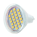 5X( MR11 24 3528 SMD LED Lamp Spotlight Lamp Bulbs Warm White DC 12V A7O6)