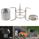 Portable Outdoor Stove Camping Cooking Picnic BBQ Steel Wood Cooker