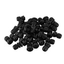 36 Pcs Black PG9 Plastic Connector Gland for 4mm-8mm Cable I9C6