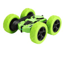 4WD 2.4Ghz Remote Control Car Double Sided Rotating Vehicles Toys  Green