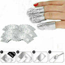 100pcs Aluminium Foil Nail Art Soak Off Acrylic Gel Polish Nail Wraps_Remov I7M0