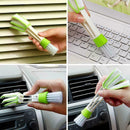 Car Plastic Cloth Brush Cleaning Accessories Auto Air Conditioner Vent Clea G5S9