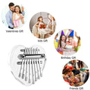 8 Keys Mini Crystal Kalimba Transparent Pocket Musical Finger Thumb Piano  A