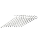 10pcs 7in Aluminium Tent Stakes Peg with Hook for Pitching Camping Tent Canopies