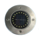 20 LED Solar Buried Lamp Waterproof Outdoor Garden Light (1pc Warm White)