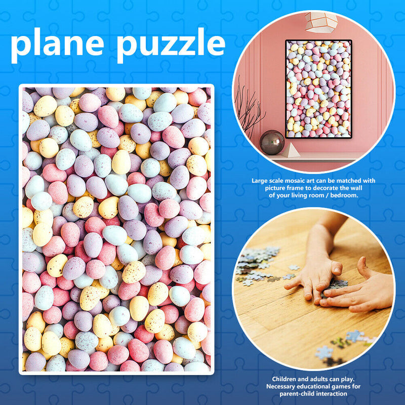 1000 Pieces Adults Kids Paper Jigsaw Puzzles Easter Egg Assembling Picture