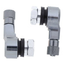 2x Anodized Direction Motorcycle Tire Tyre Valve Dust Cap for Yamaha Grey