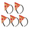 5pcs Holiday Adults Kids Pizza Food Headbands Fancy Dress Hair Accessories