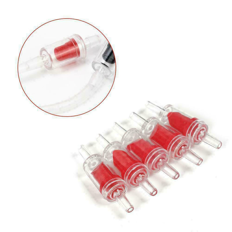 1pc CO2 Aquarium Non-Return One Way Red Retention Valve Fish Tank Air Pump P1J4