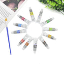 Acrylic Art Paint 12 Tubes Set- Mixed Assorted Colours Artist Craft Canvas Brush