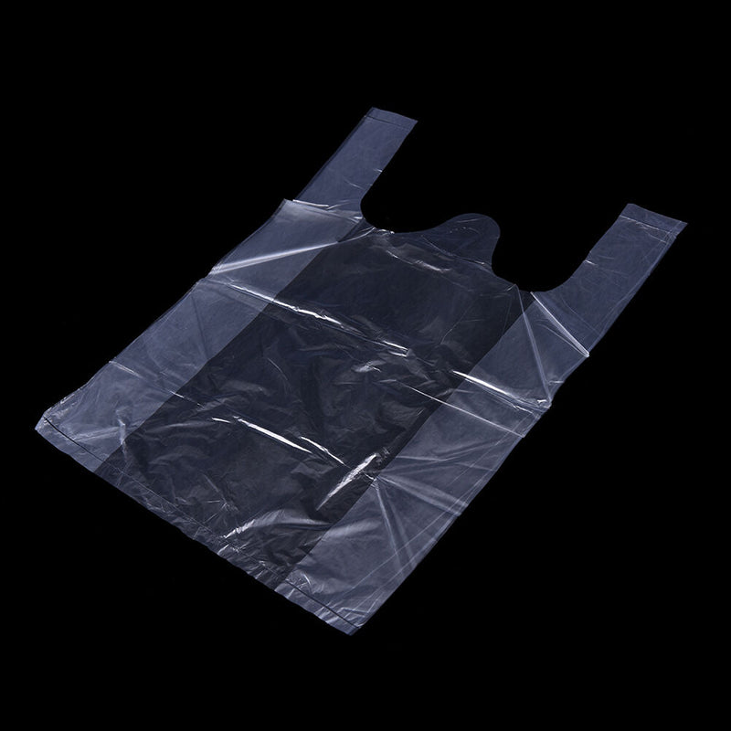46x 15*23cm Plastic T-Shirt Retail Shopping Supermarket Bags Handle Packaging Gw