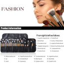 Pro 24 Pcs Makeup Brushes Cosmetic Tool Eyeshadow Powder Brush Set w/ Case K1B