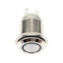 12mm 3V Blue LED Light Metal Waterproof Push Button Momentary Switch SN9F