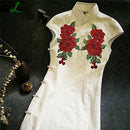 Embroidery Rose Flower Sew On Patch Badge Bag Jeans Dress Applique Craft TO