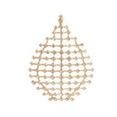 1pc Exaggerated Water Drop Hollow Full Rhinestone Long Earrings Single Jewe JR